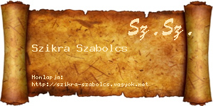 Szikra Szabolcs névjegykártya