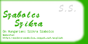 szabolcs szikra business card